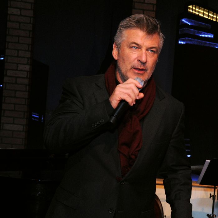 NEW YORK, NY - JANUARY 31: Actor/producer Alec Baldwin speaks at The 5th Annual Big Game Big Give Benefiting The Giving Back Fund, hosted by Alec Baldwin at Tribeca Rooftop on January 31, 2014 in New York City. (Photo by Ilya S. Savenok/Getty Images for The Giving Back Fund)