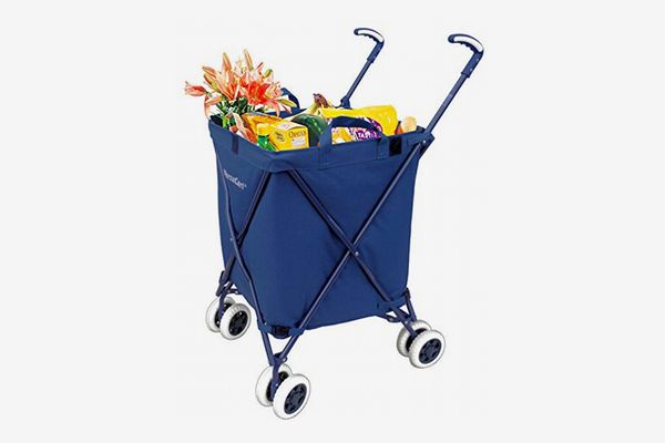Grocery Camping Cart New Folding Shopping Cart with Wheels Transit Utility Cart 