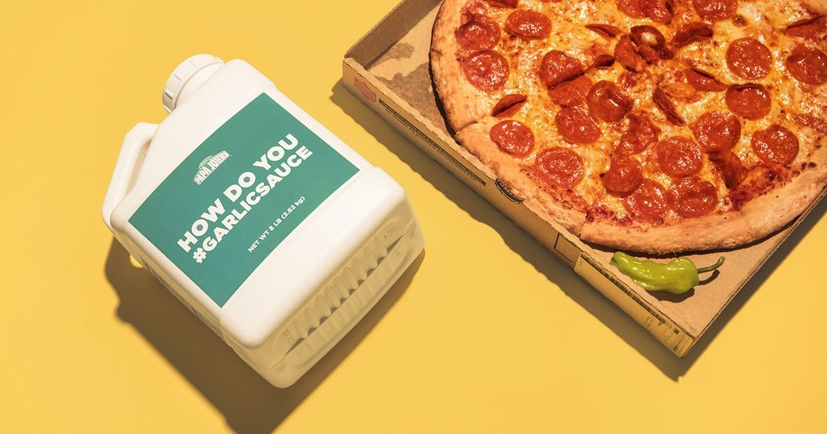 Papa Johns Unveils Garlic Sauce In One Gallon Jugs