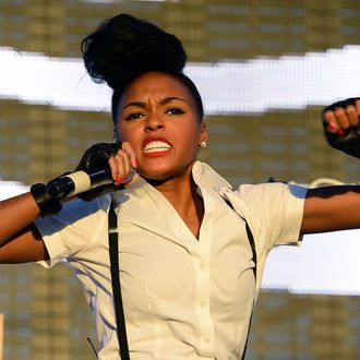 LAS VEGAS, NV - OCTOBER 27: Recording artist Janelle Monae performs during the Life is Beautiful festival on October 27, 2013 in Las Vegas, Nevada. (Photo by Ethan Miller/Getty Images)