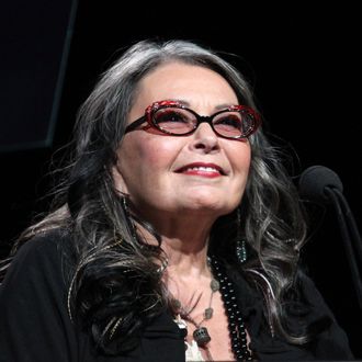 BEVERLY HILLS, CA - JULY 27: Comedian Roseanne Barr speaks during the History and Lifetime portion of the 2011 Summer TCA Tour at the Beverly Hilton on July 27, 2011 in Beverly Hills, California. (Photo by Frederick M. Brown/Getty Images)