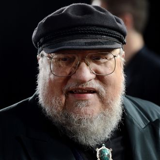 Co-Executive Producer George R.R. Martin arrives at the premiere of HBO's 