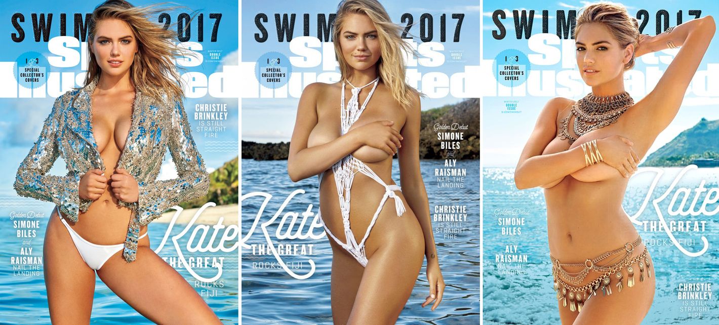 bang Sprout torsdag Kate Upton Gets 3 Sports Illustrated Swimsuit Issue Covers