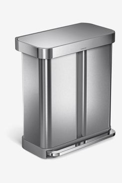 Simplehuman 58L Dual Compartment Rectangular Step Can