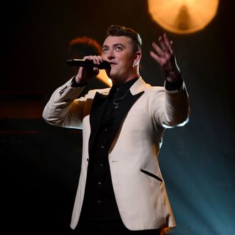 NEW YORK, NY - JUNE 17: Sam Smith performs at The Apollo Theater on June 17, 2014 in New York City. (Photo by Theo Wargo/Getty Images for Capitol Records)