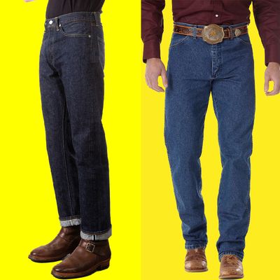 Clarke Gable blue traditional five-patch pockets smart-fit men's denim pants