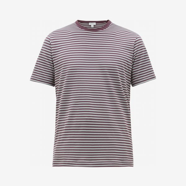 Sunspel Men’s Breton-Stripe Cotton-Jersey T-Shirt - strategist best sunspel striped short sleeve t shirt