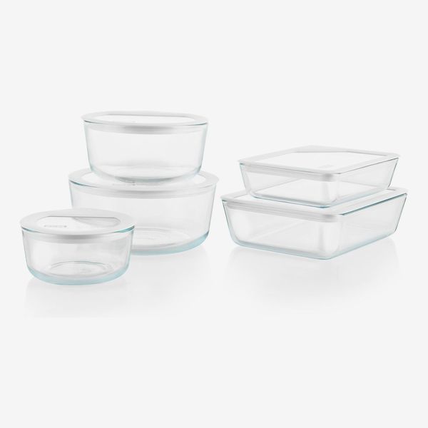Pyrex Ultimate Glass Food Storage Containers with Glass Lids