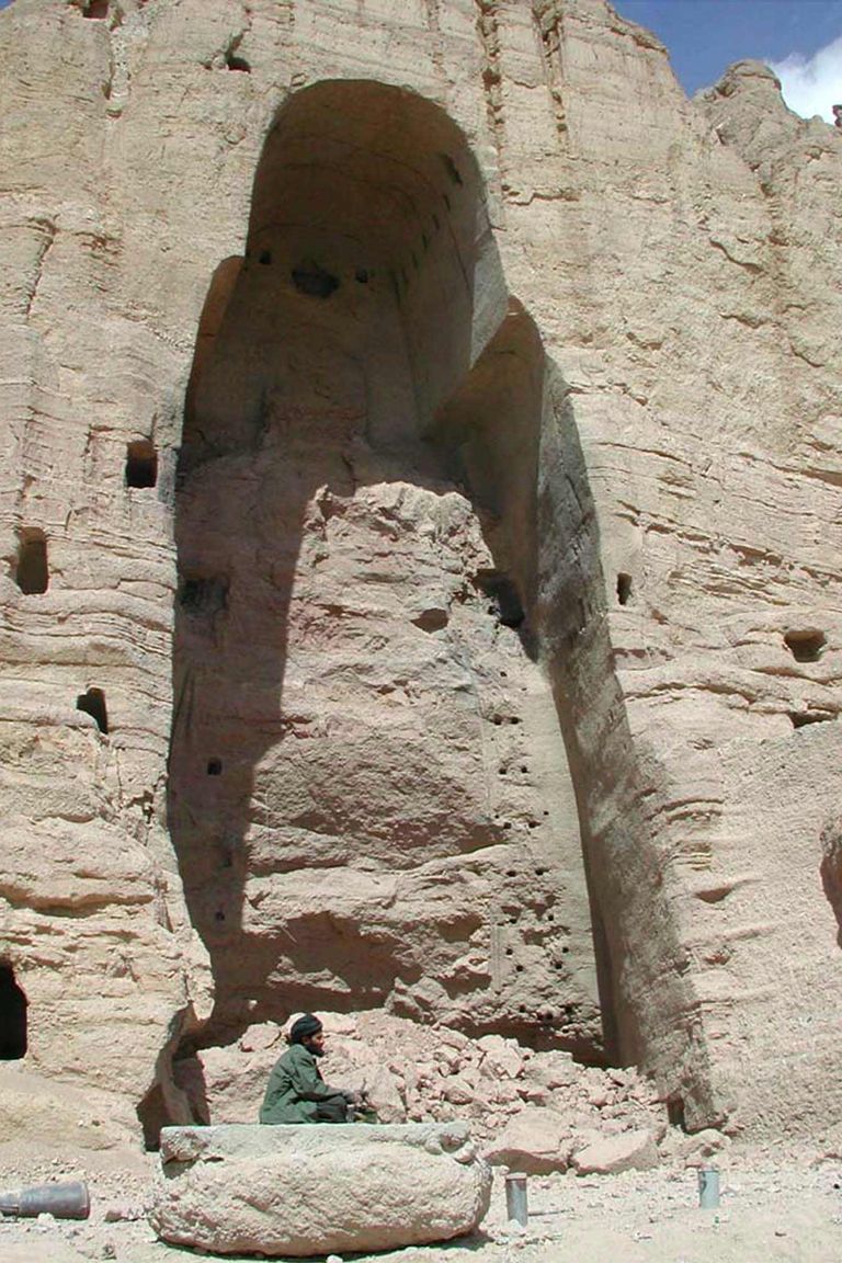 The Taliban blasted and utterly destroyed these cliff monuments in March 2001.