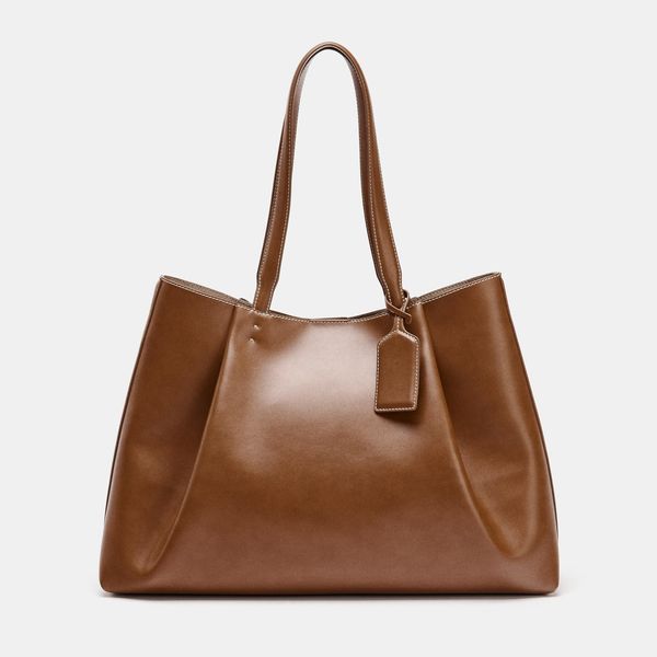Zara Pinch Pleat Tote Bag