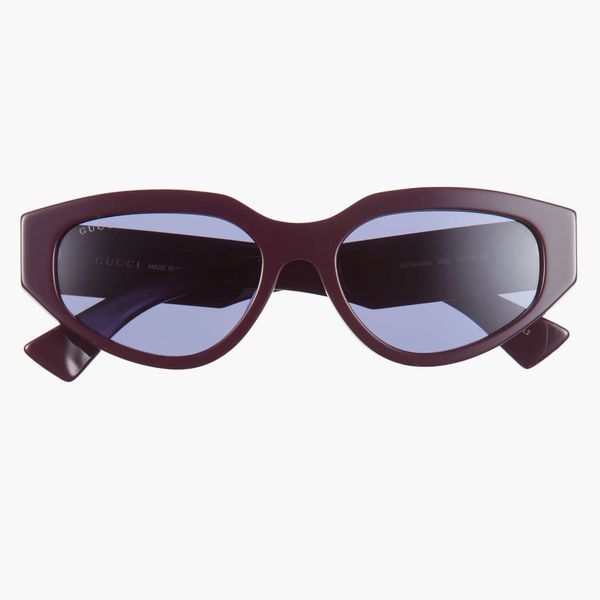 Gucci 55mm Oval Sunglasses