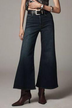 Frame Le Palazzo Crop High-Rise Wide-Leg Jeans