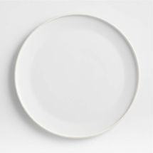 Crate & Barrel Tour White Porcelain Dinner Plate
