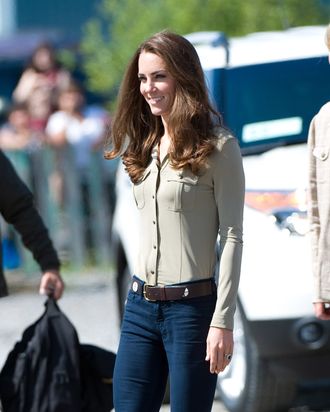Kate Middleton wore J Brand jeans in Canada.