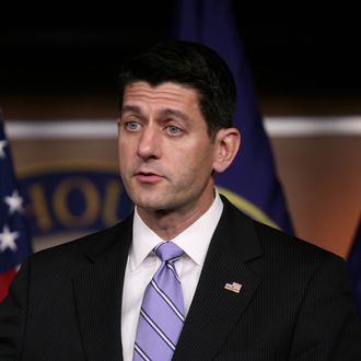 Paul Ryan Holds Weekly Press Briefing At The Capitol