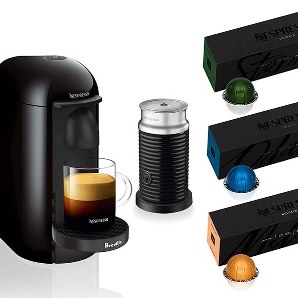 Nespresso VertuoPlus Coffee and Espresso Maker by Breville Bundle