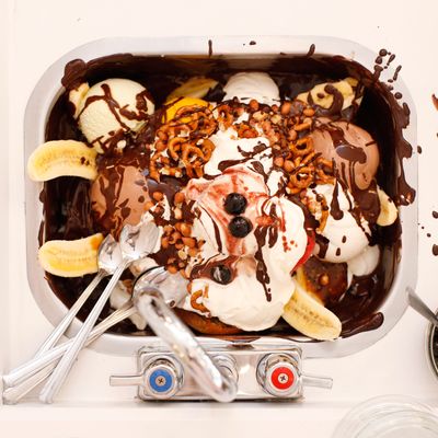 Sorry: It took a while to finish this Morgenstern's kitchen-sink sundae.