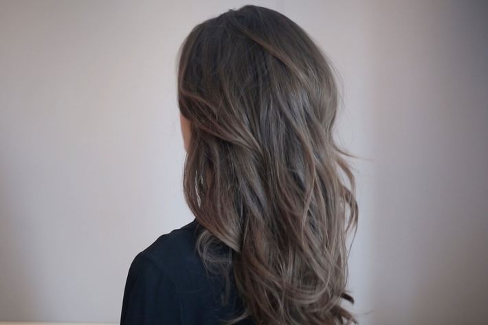 beach wavy hair brown