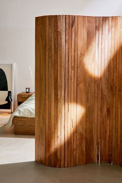6 Panel Wooden Slatted Room Divider Home Changing Screen Separator Concertina