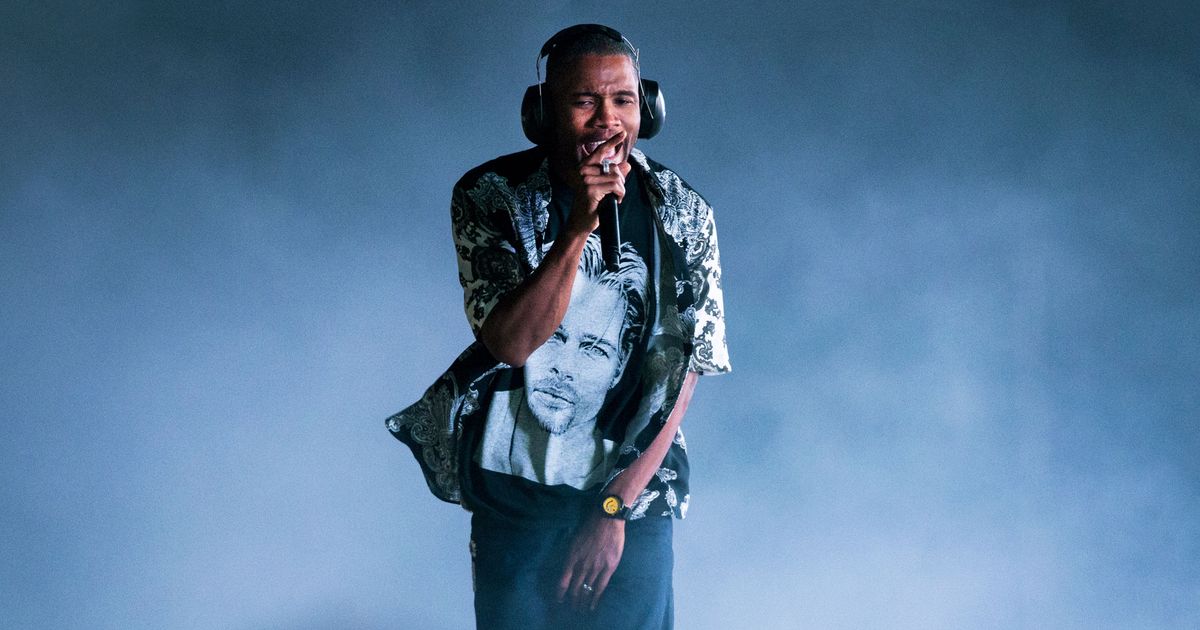 Frank Ocean Wears Shirt With Brad Pitt's Face at Parklife