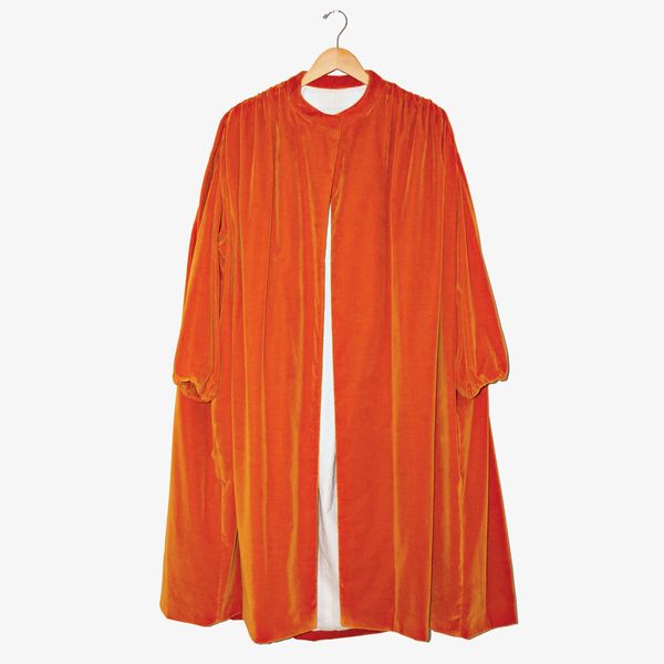 Colleen Allen Gathered Opera Coat in Orange