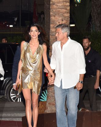 Amal and George Clooney.