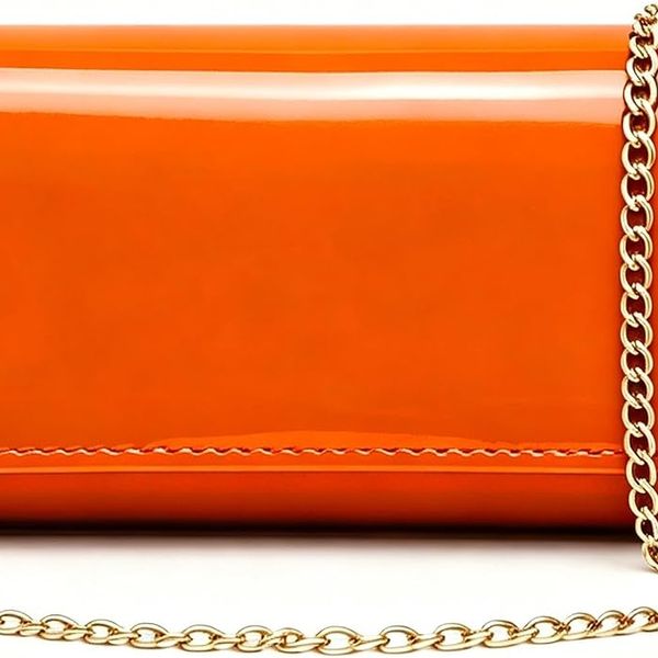 BYWAUQI Patent Leather Clutch