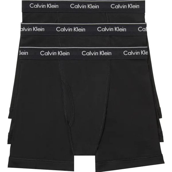 Calvin Klein Classics Cotton Boxer Briefs - Pack of 3