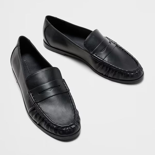 Banana Republic Factory Vegan Leather Gathered Loafer