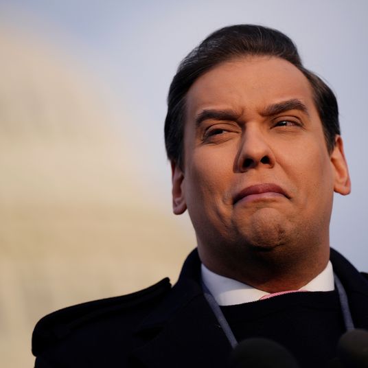 George Santos Holds Press Conference On Capitol Hill Steps