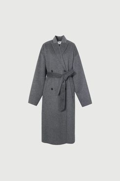 Meilleur Moment Peak Lapel Wool Alpaca Coat