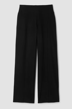 Eileen Fisher Washable Stretch Crepe Pintuck Wide Pant