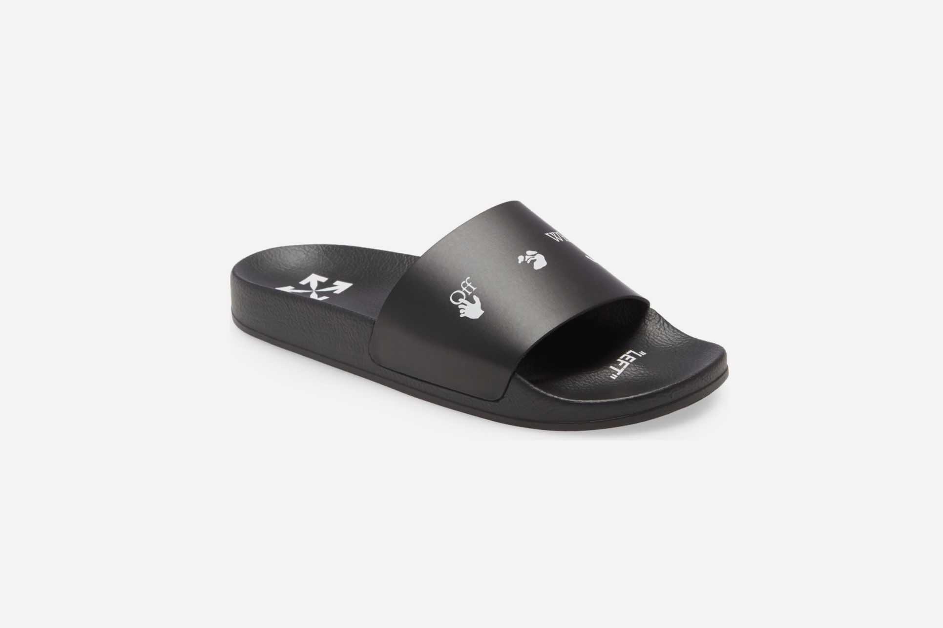 navy blue designer slides