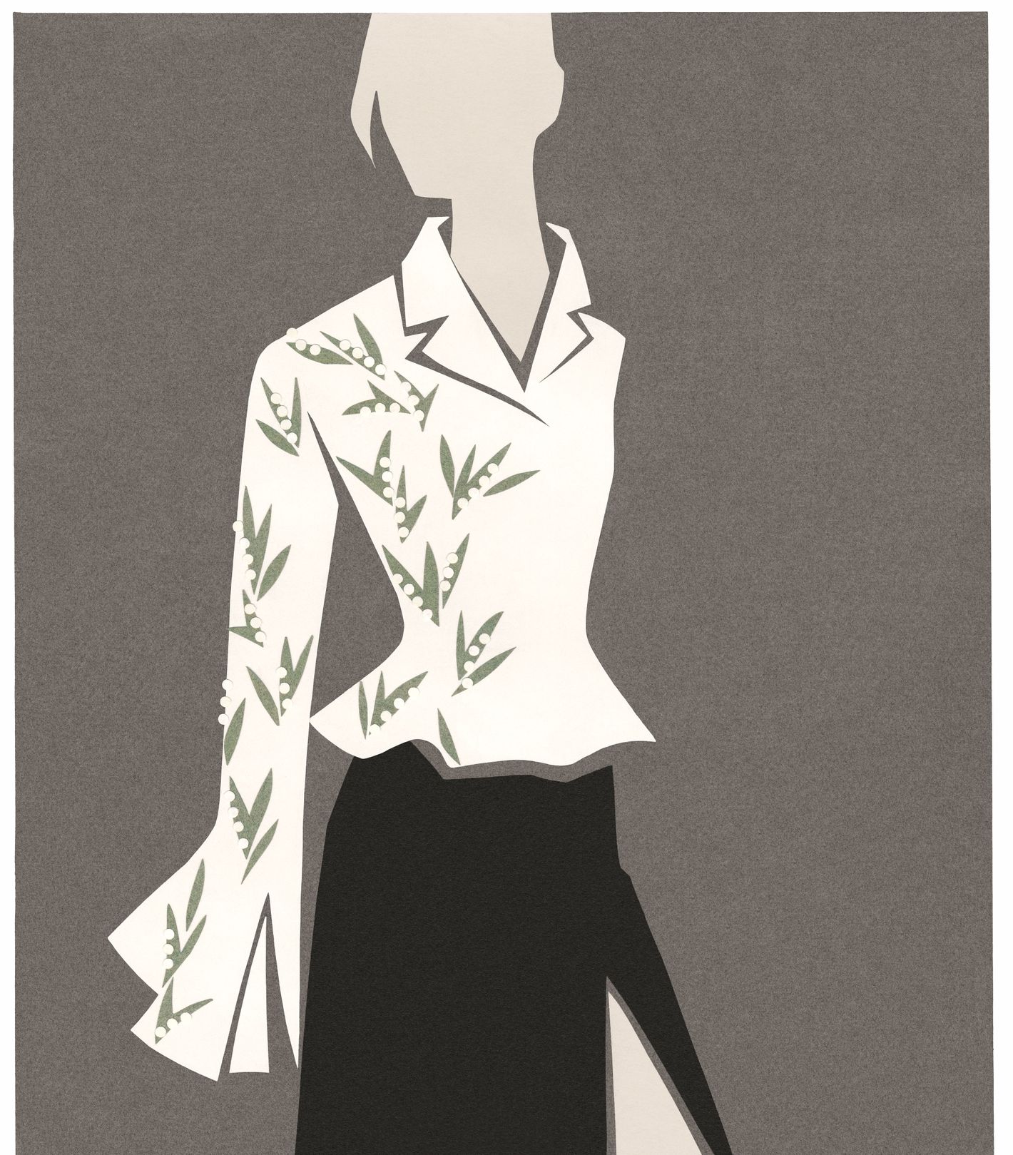 See Sublime Watercolors of the Dior Runway by Mats Gustafson