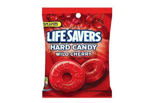 Pack of Three Life Savers Candy, Individually Wrapped, Wild Cherry