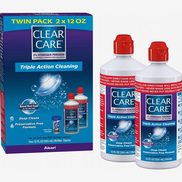 Clear Care Cleaning & Disinfecting Solution with Lens Case, Twin Pack