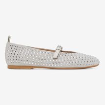 JW Anderson White Suede Mary Jane Ballerina Flats