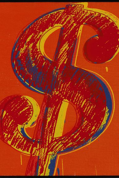 Andy Warhol
Three Dollar Signs, 1982
Acrylic and silkscreen ink on canvas (Part of a series of three)
Each: 25.5 x 20 cm.