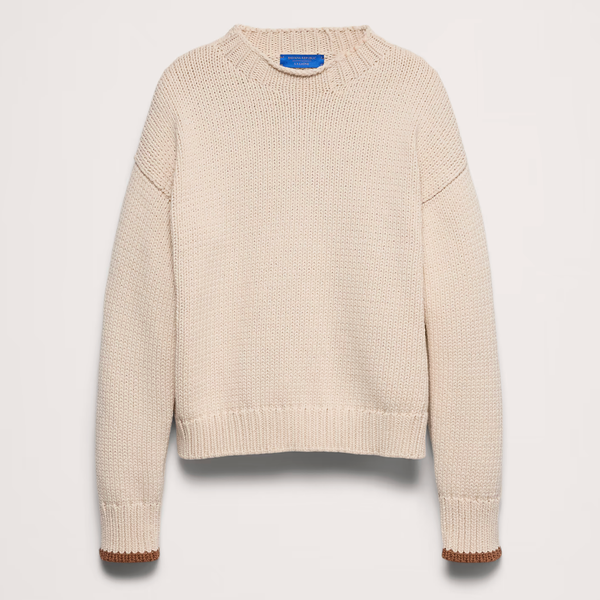 Banana Republic x La Ligne The Cotton Crew-Neck Sweater
