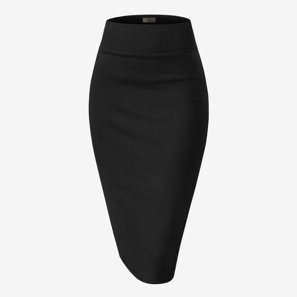 Hybrid & Company Women’s Premium Nylon Pencil Skirt