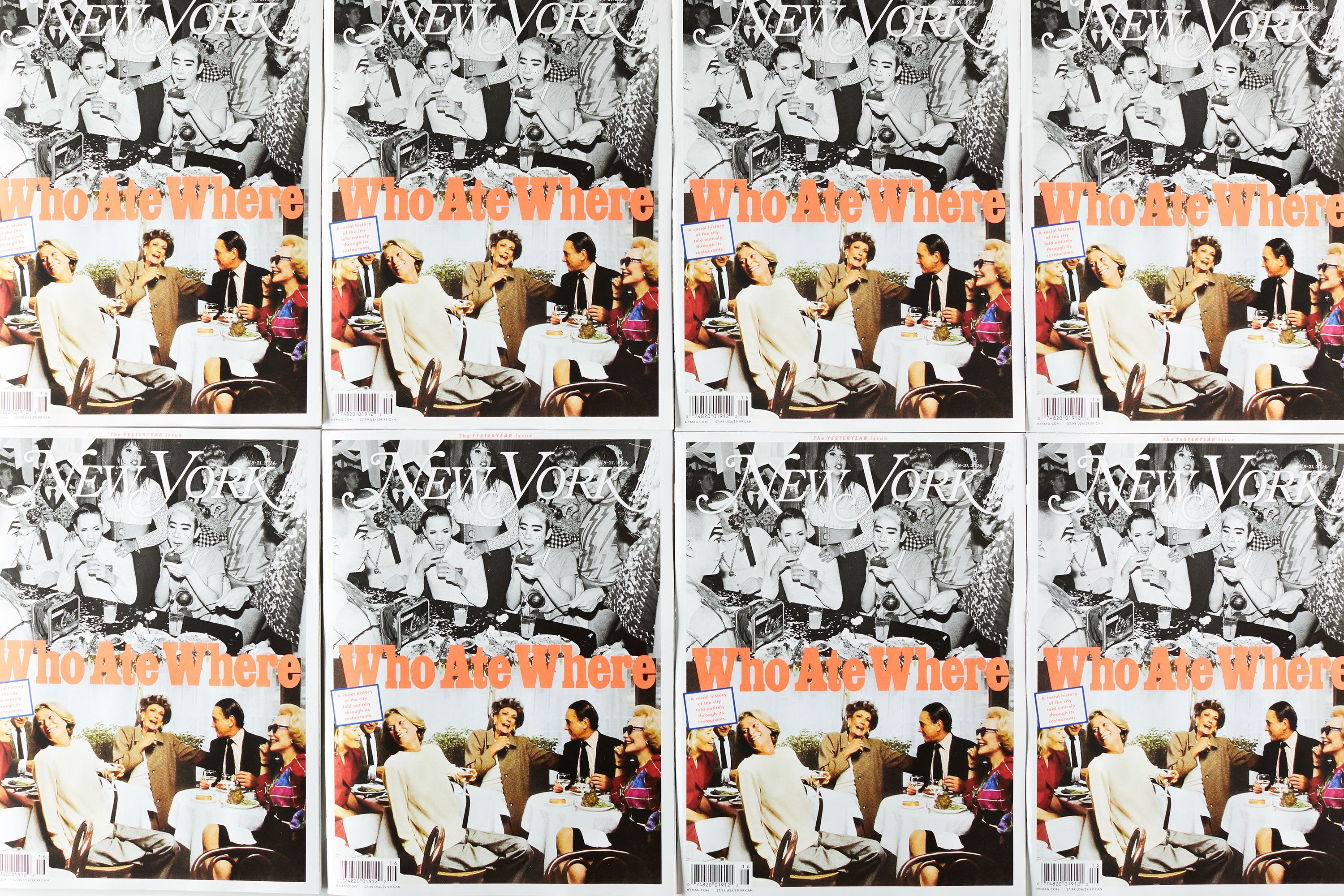 New York Magazine 'Who Ate Where' 2024 YesterYear Issue