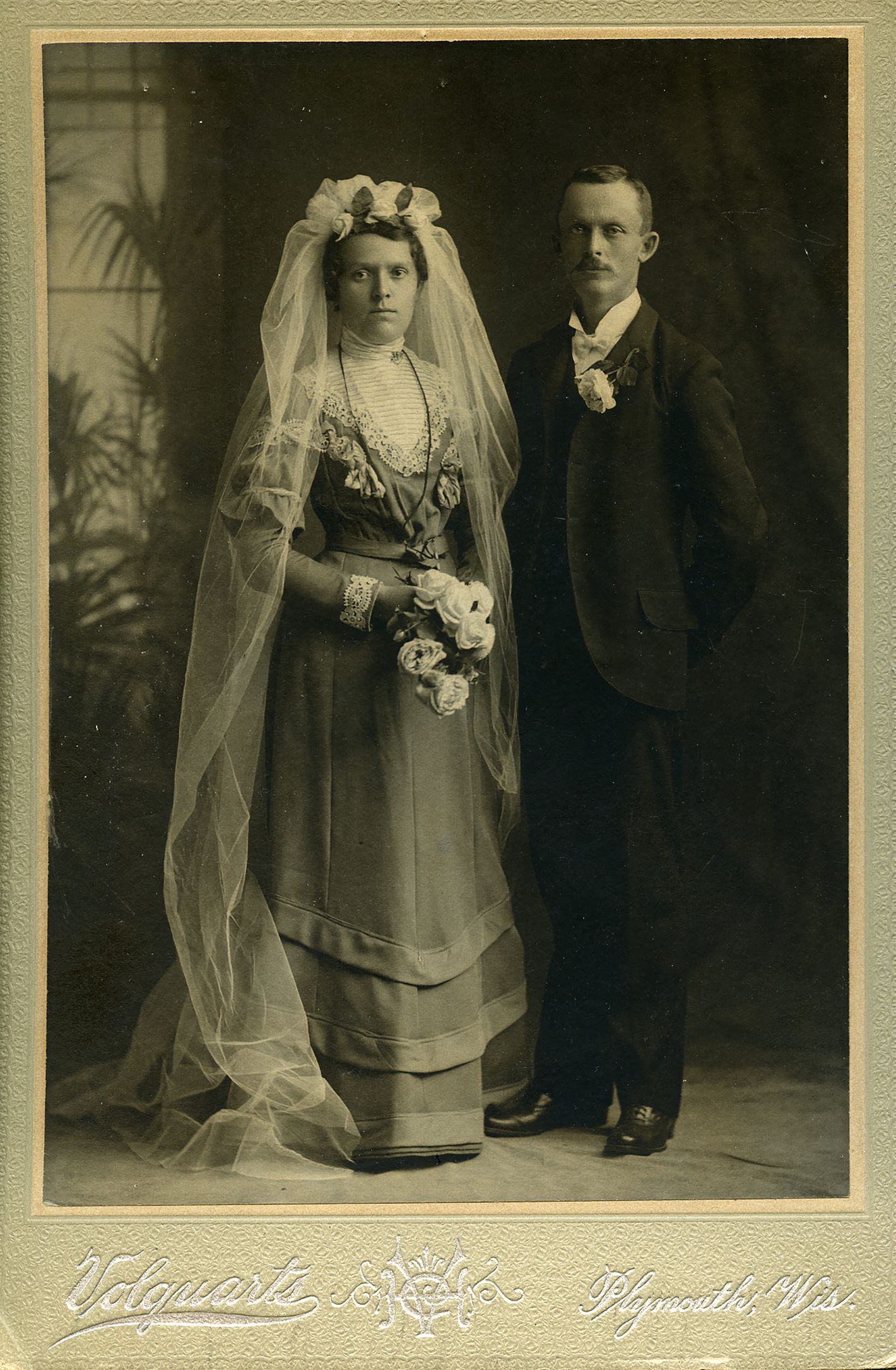 Cabinet Card Photos of 19th-Century Newlyweds