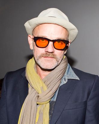 NEW YORK, NY - SEPTEMBER 11: Musician Michael Stipe attends the Patrick Ervell Spring 2012 fashion show during Mercedes-Benz Fashion Week at Milk Studios on September 11, 2011 in New York City. (Photo by Skip Bolen/WireImage)