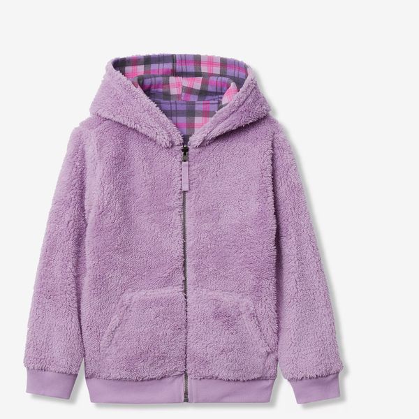 Lands' End Kids Reversible Sherpa Fleece Hoodie