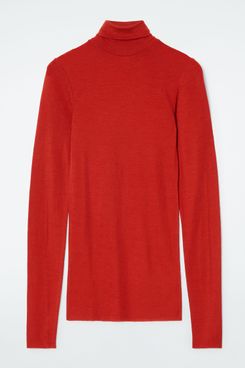 COS Merino Wool Turtleneck Top