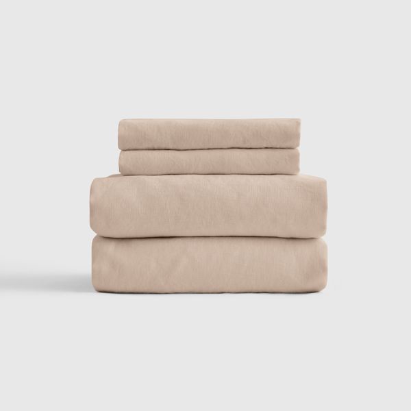 Quince Organic Brushed Cotton Sheet Set - Queen
