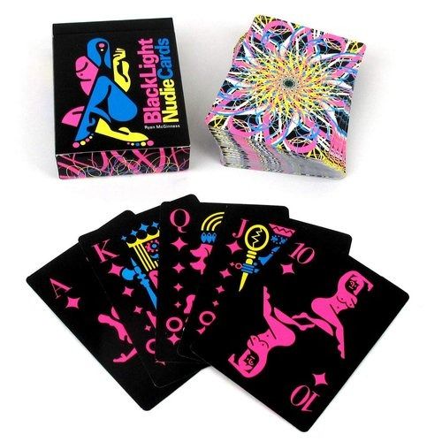 Tarjetas nudistas de luz negra de Ryan McGinness