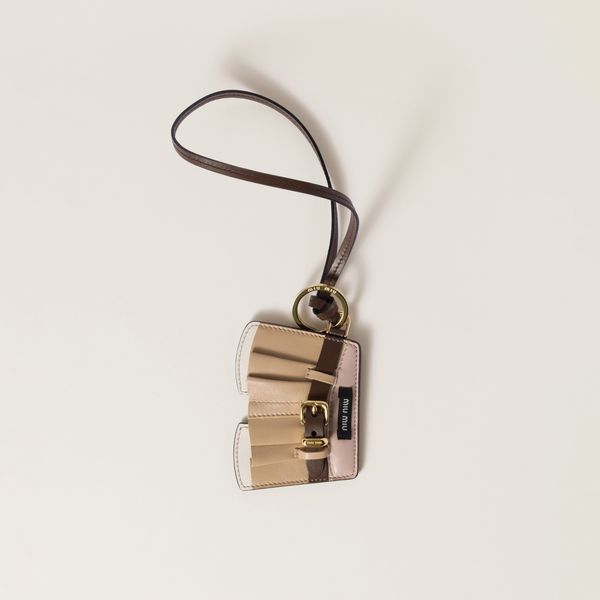 Miu Miu Leather Keychain