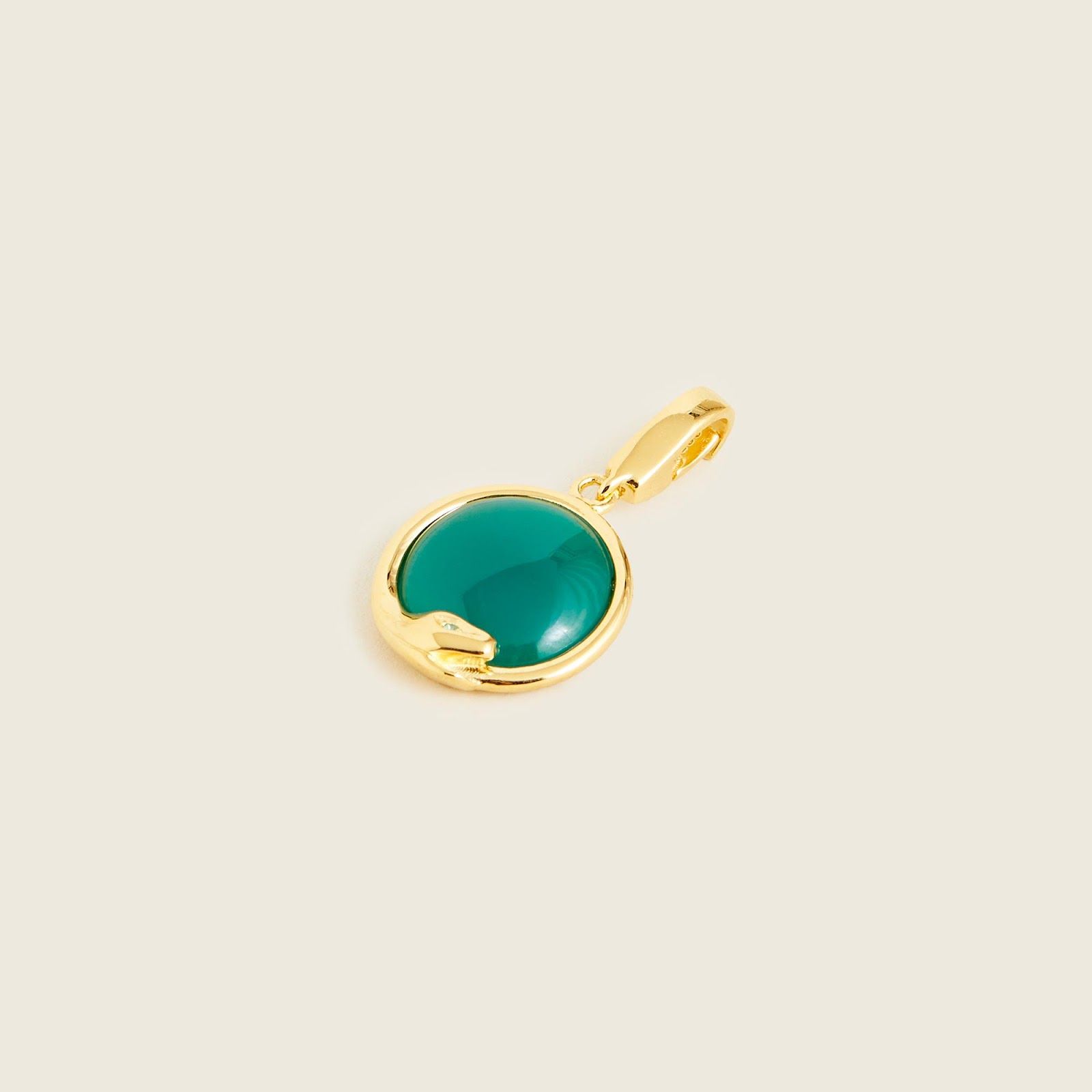 Demi-fine 14k gold-plated ouroboros charm