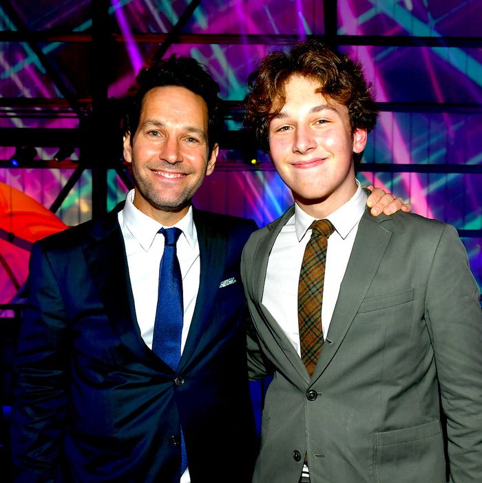 Paul Rudd And Doppelganger Son Jack Spotted At Super Bowl